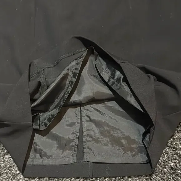 Classic Black Women's GEORGE Pencil Skirt with Back Split Size 8 - Picture 7 of 9